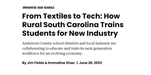 From Textiles to Tech: How Rural South Carolina Trains Students for New Industry